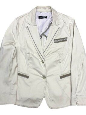 $400 GERRY WEBER Blazer Jacket Business Casual Cotton Coat Womens 14 (Large)